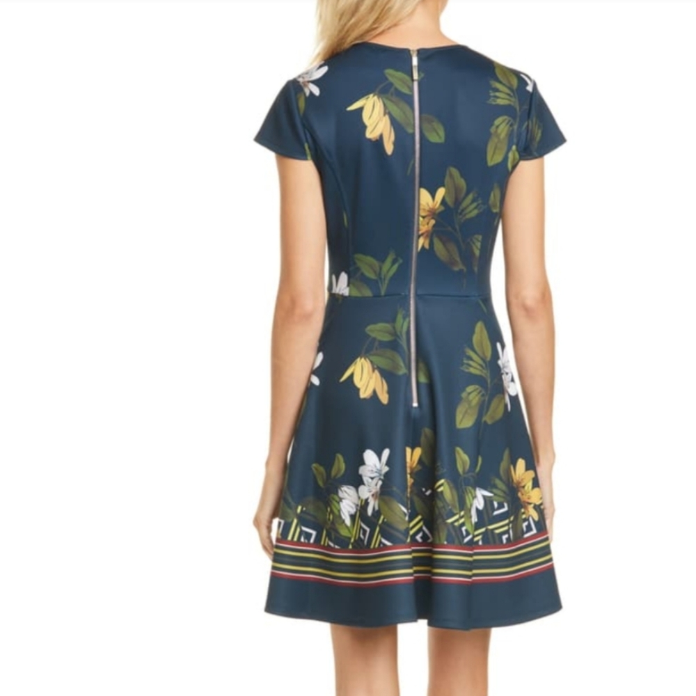 🍒NWT🍒 TED BAKER GALLAH SKATER DRESS - Picture 5 of 5